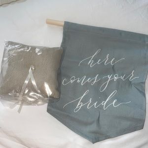 Ring Bearer pillow and sign